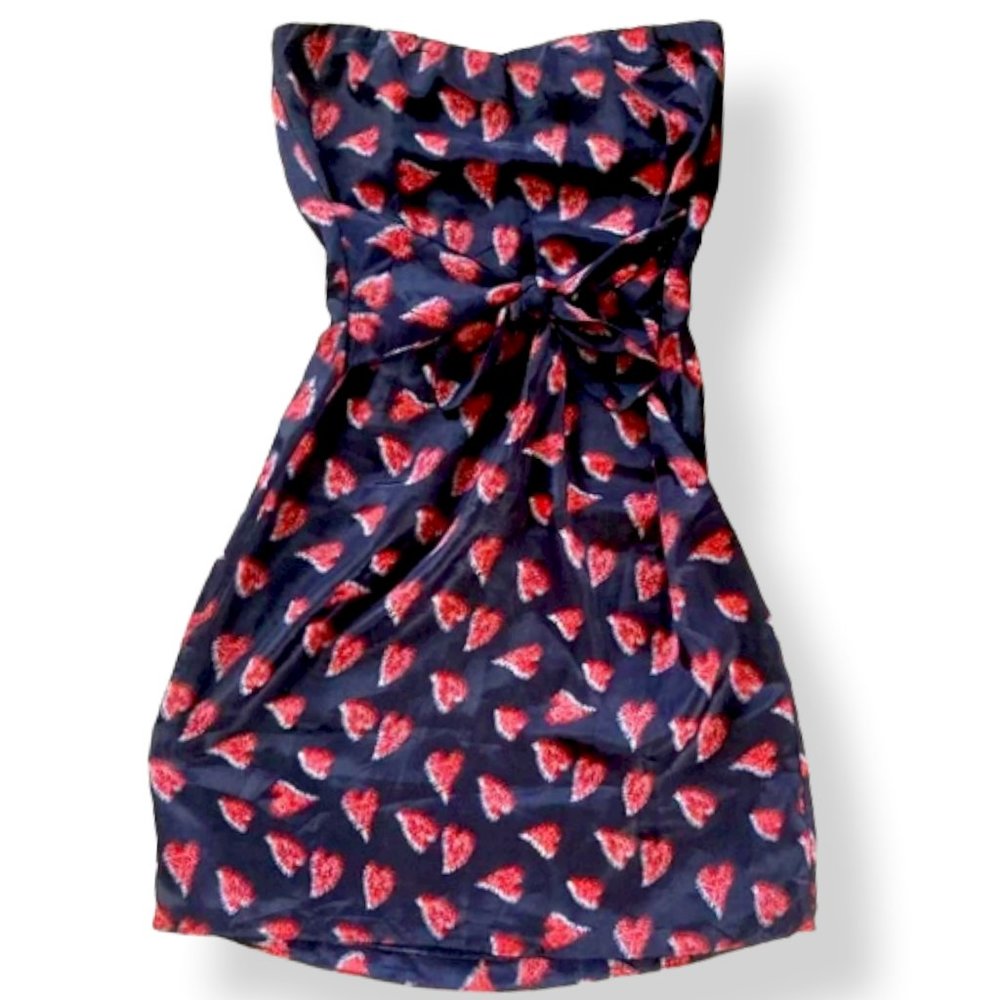 Criss Cross Strapless Dress